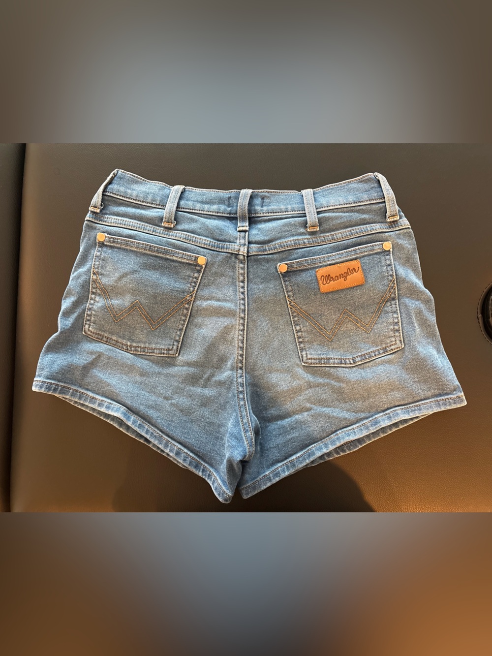 Wrangler Light Blue Denim High-Rise Women's Shorts